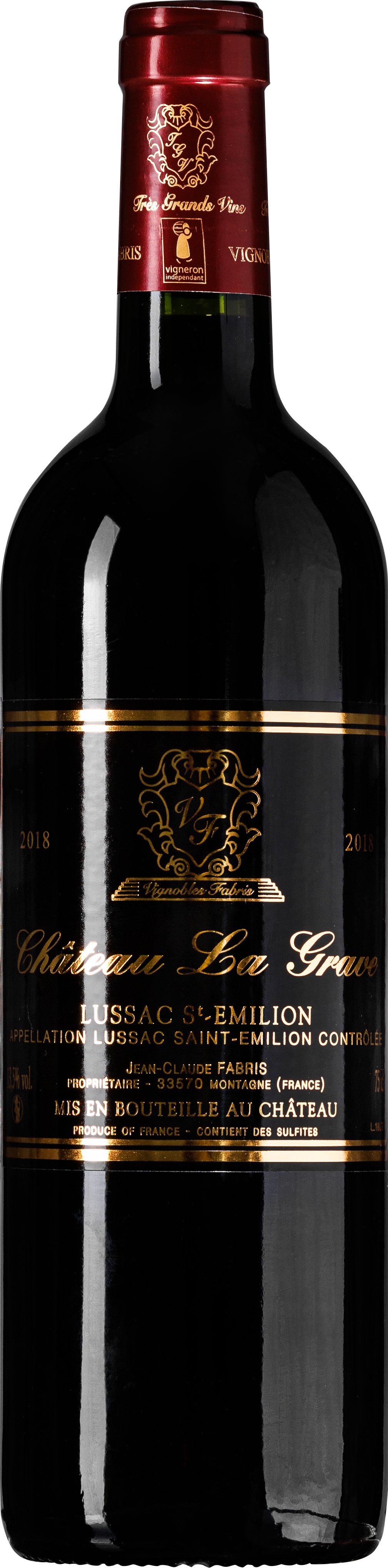 картинка Шато Ля Грав 2018 г/у от магазина Юта