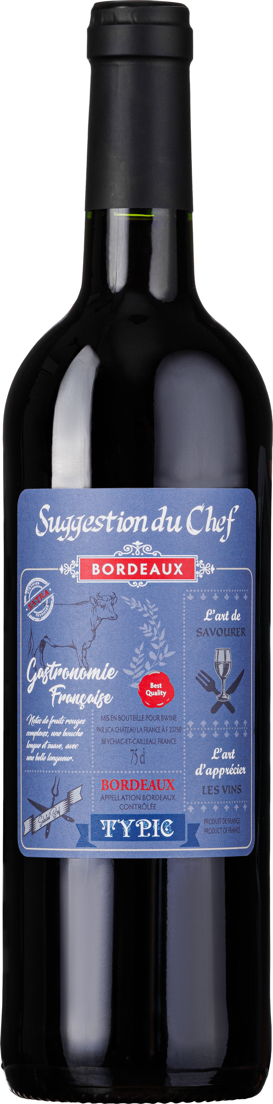 картинка Сюгжестион дю Шеф Типик Бордо 2021 г/у от магазина Юта